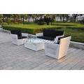 4szt. Aluminiowa podstawa rattanowa z PE rattanowa stylowa sofa